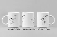 Dostluğun En Sevimli Hali! ''Sakin Ol ve Hayvanları Sev'' İfadeli, Tatlı Köpek Çizimli 300 ml Parlak Baskılı Kupa Bardak - Hayvansever Yakınlarınız İçin Anlamlı Bir Jest